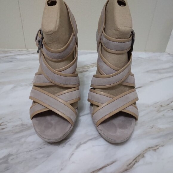 Alexandre Birman | Suede Slingback Wedge Platform Sandals | Sz 10 - Picture 3 of 13